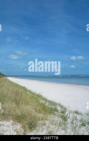 Plage de Prora sur l'île Ruegen, mer baltique, Mecklenburg-Vorpommern, Allemagne Banque D'Images