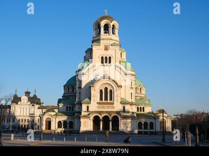 Sofia, Bulgarie - 31 janvier 2024. Cathédrale de Alexandre Nevsky Banque D'Images