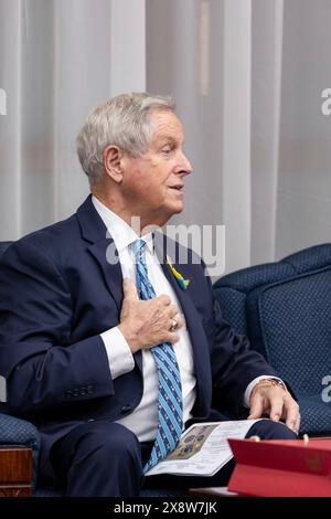 Taipei, République de Chine. 27 mai 2024. U. S. Rep. Joe Wilson, R-SC, parle lors d'une réunion de délégation bipartite avec le président de Taïwan Lai Ching-te, au Bureau présidentiel, le 27 mai 2024, à Taipei, Taïwan. Cette visite était la première de politiciens américains depuis que Lai a pris ses fonctions la semaine dernière. Crédit : Liu Shu Fu/Bureau présidentiel de Taiwan/Alamy Live News Banque D'Images