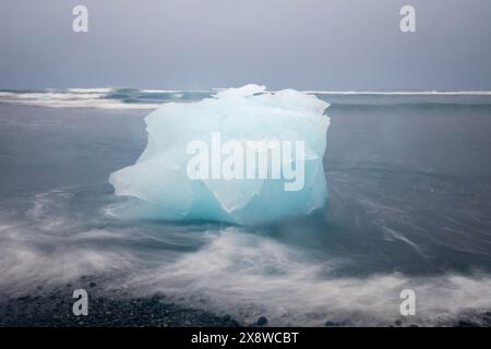 Breiðamerkursandur, Diamond Beach, Islande Banque D'Images