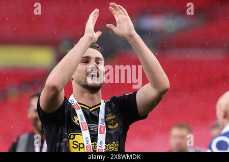 Londres, Royaume-Uni. 26 mai 2024. Taylor Harwood-Bellis de Southampton célèbre après le match du Sky Bet Championship au stade de Wembley, Londres. Le crédit photo devrait se lire : Paul Terry/Sportimage crédit : Sportimage Ltd/Alamy Live News Banque D'Images