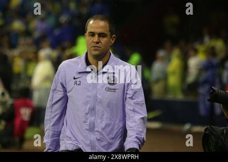 Mexico, Mexique. 26 mai 2024. L’entraîneur-chef de l’Amérique André Jardine réagit lors du tournoi mexicain Clausura du match de deuxième manche de la Liga MX entre Club America et Cruz Azul. America bat Cruz Azul 1-0, avec un score global de 2-1 America is couronné Champion de la finale Torneo de Clausura. Le 26 mai 2024 à Mexico, Mexique. (Photo par Ismael Rosas / Eyepix Group / Sipa USA) crédit : Sipa USA / Alamy Live News Banque D'Images