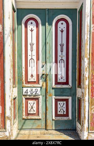 paire de vieilles portes antiques à rosendale, ny Banque D'Images
