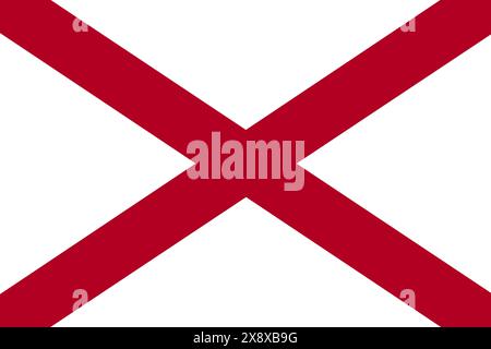 Illustration de fond du drapeau de l'État de l'Alabama Banque D'Images