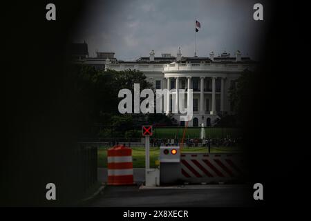 Washington, États-Unis. 27 mai 2024. Une vue générale de la Maison Blanche, à Washington, DC, le lundi 27 mai, 2024. (Graeme Sloan/Sipa USA) crédit : Sipa USA/Alamy Live News Banque D'Images