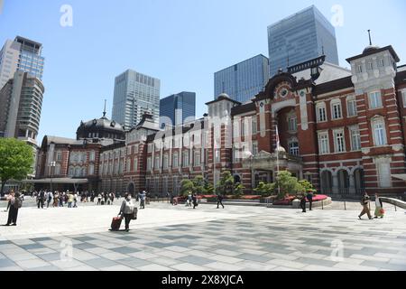 Gare centrale de Tokyo - l'ancien bâtiment Marunouchi. Tokyo, Japon. Banque D'Images