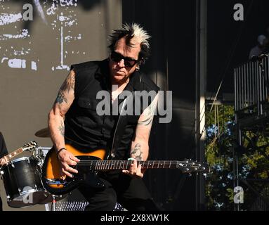 Napa, États-Unis. 26 mai 2024. Noodles of the Offspring se produit en direct sur scène avec The Offspring pendant 2024 BottleRock à Napa Valley Expo le 26 mai 2024 à Napa, Californie. Photo : C Flanigan/imageSPACE crédit : Imagespace/Alamy Live News Banque D'Images