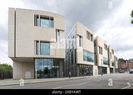 Greenwich University, Londres, Royaume-Uni. Le nouveau bâtiment de la Bibliothèque et de l'École d'architecture au 10 Stockwell Street. Conçu par Heneghan Peng Architects. Banque D'Images