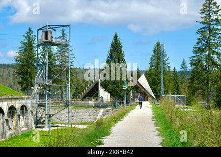 France, Jura, les Rousses, Fort des Rousses datés du XIXe siècle Banque D'Images
