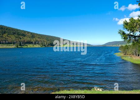 France, Jura, Les Rousses, le Lac des Rousses Banque D'Images