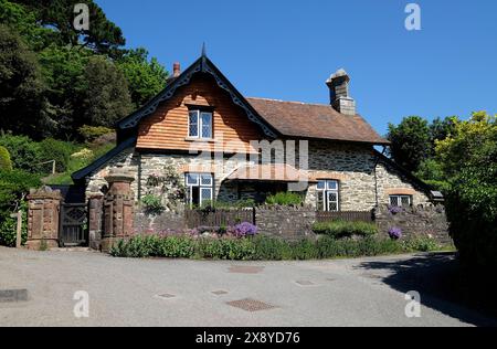 propriété résidentielle, lynton, nord du devon, angleterre Banque D'Images