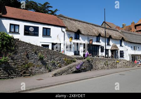 l'hôtel rising sun, lynmouth, nord du devon, angleterre Banque D'Images