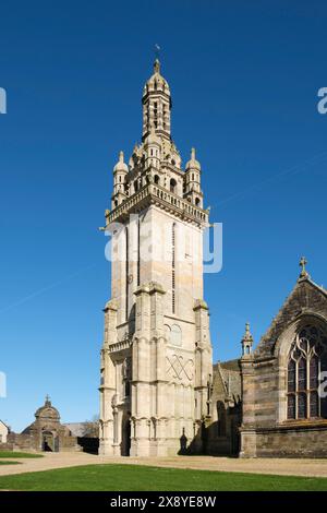 France, Finistère, Parc naturel régional Armorique, Pleyben, église Saint-Germain Banque D'Images