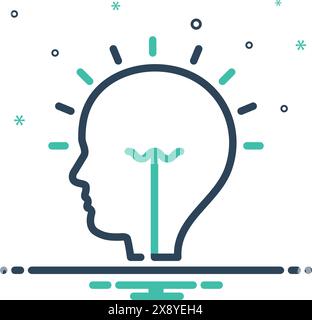 Icône pour idée, conclusion, entreprenant Illustration de Vecteur