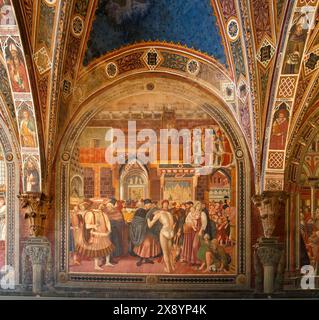 Italie, Toscane, Sienne, centre historique classé au patrimoine mondial de l'UNESCO, la vieille ville, Santa Maria della Scala, ancien hôpital transformé en un M. Banque D'Images