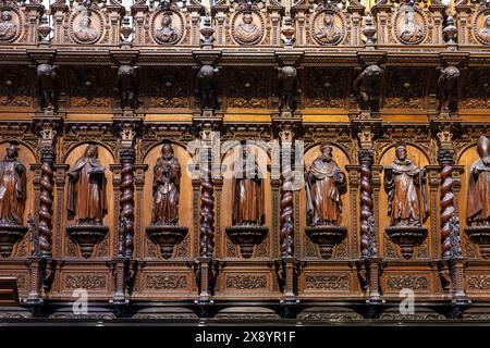 Espagne, Andalousie, Cadix, la cathédrale, les étals Banque D'Images