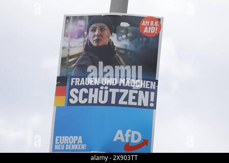 Deutschland, Berlin, Europawahl 2024 : Wahlspots und Wahlkampagnen der Parteien in Deutschland *** Allemagne, Berlin, élections européennes 2024, élections et campagnes électorales des partis en Allemagne Banque D'Images