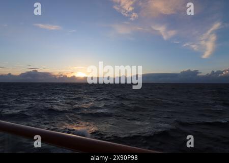 Croisière à travers l'océan Atlantique Banque D'Images