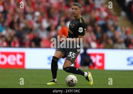 Jan Bednarek de Southampton - Leeds United v Southampton, Sky Bet Championship Play Off final, stade de Wembley, Londres, Royaume-Uni - 26 mai 2024 usage éditorial uniquement - des restrictions DataCo s'appliquent Banque D'Images