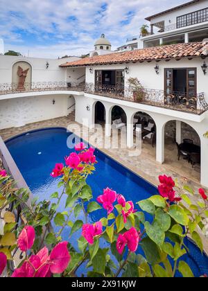 Casa Kimberly, un boutique hôtel de luxe à Puerto Vallarta, Mexique. Banque D'Images