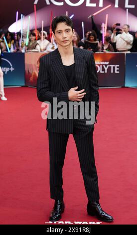 Manny Jacinto assiste à la première britannique de The Acolyte de Disney+ à l'Odeon luxe dans le centre de Londres. Date de la photo : mardi 28 mai 2024. Banque D'Images