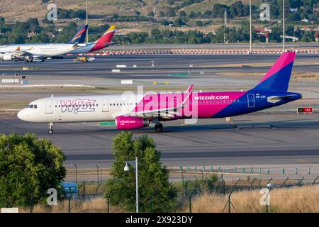 Airbus A321 de la compagnie aérienne Wizz Air Banque D'Images