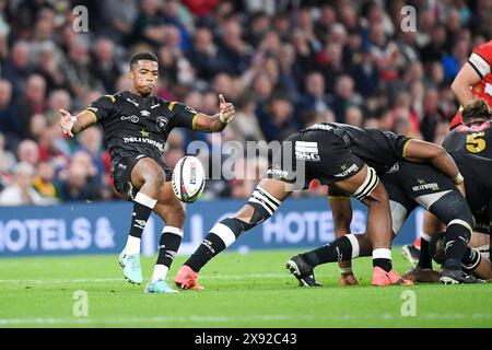 Sharks Scrum-Half Grant Williams (9 ans) lors de l'European Rugby Challenge Cup, finale de rugby à xv entre Gloucester Rugby et Hollywoodbets Sharks le 24 mai 2024 au Tottenham Hotspur Stadium à Londres, en Angleterre Banque D'Images