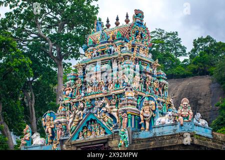 Tour de temple hindou dans le sud de l'inde Banque D'Images