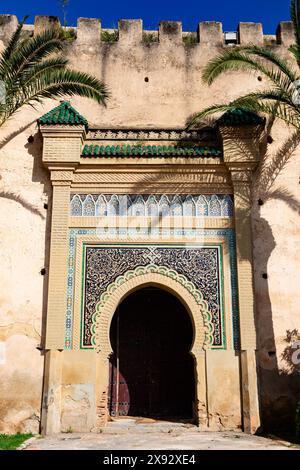 Le site touristique de la Kasbah de Moulay Ismail à Meknès, Maroc Banque D'Images