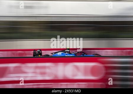 12 COLAPINTO Franco (Arg), MP Motorsport, Dallara F2 2024, action lors de la 5ème manche du Championnat FIA de formule 2 2024 du 23 au 26 mai 2024 sur le circuit de Monaco, à Monaco Banque D'Images