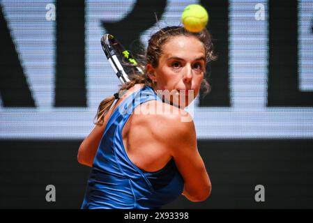 Lucia BRONZETTI de l'Italie lors de la première journée du tournoi de tennis Roland-Garros 2024, ATP et WTA Grand Chelem le 26 mai 2024 au stade Roland-Garros à Paris, France Banque D'Images