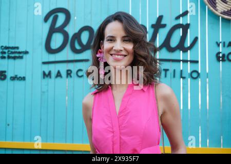 Madrid, Espagne. 28 mai 2024. L'actrice colombienne Laura Londoño lors de la présentation de Bogotá Marcando Estilo à la Puerta de sol à Madrid. 28 mai 2024 Espagne (photo par Oscar Gonzalez/Sipa USA) crédit : Sipa USA/Alamy Live News Banque D'Images