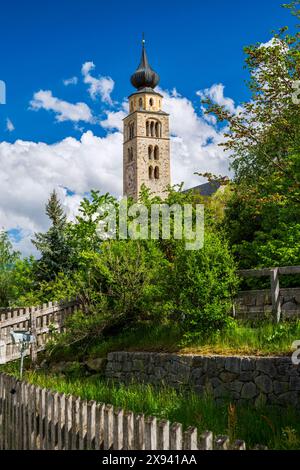 Église de Pankratius, Glurns-Glorenza, Vinschgau-Val Venosta, Haut-Adige-Tyrol du Sud, Italie Banque D'Images