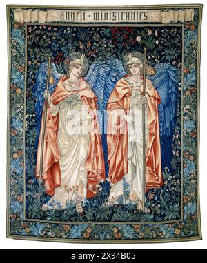 Morris & Co, John Henry Dearle, Edward Burne-Jones, Angeli Ministrantes, tapisserie, 1894 Banque D'Images