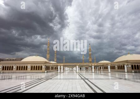 Al Madinah Al Munawwarah lieu sacré islamique en Arabie Saoudite Banque D'Images