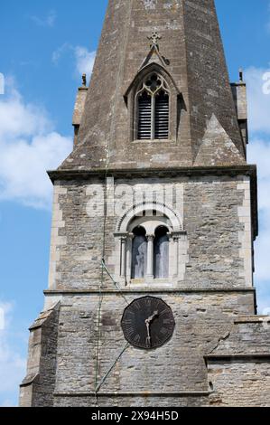 Église Sainte Marie la Vierge, Bozeat, Northamptonshire, Angleterre, Royaume-Uni Banque D'Images