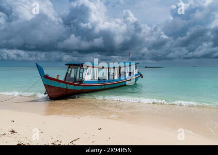 Île de Kepayang, île de Belitung au large de la côte de Sumatra, Indonésie, Asie du Sud-est, Asie Banque D'Images