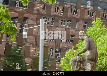 Bibliothèque universitaire, Université Albert Ludwig, University Square, Freiburg im Breisgau, Bade-Württemberg, Allemagne, Universitätsbibliothek, Albert-Ludw Banque D'Images