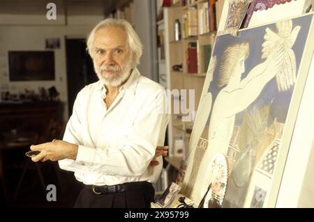 MOUSTAKI Georges - date : 20000101 ©John Foley/Opale.photo Banque D'Images