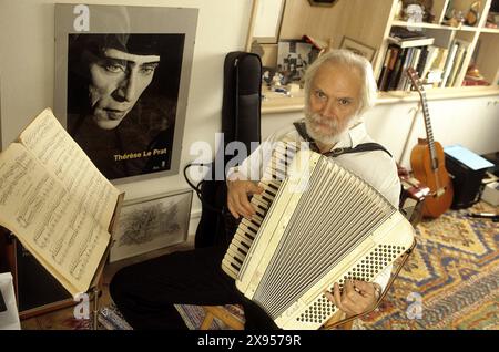 MOUSTAKI Georges - date : 20000101 ©John Foley/Opale.photo Banque D'Images