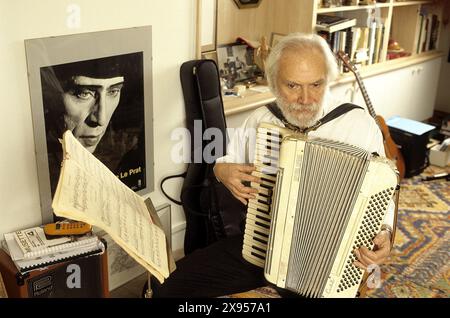 MOUSTAKI Georges - date : 20000101 ©John Foley/Opale.photo Banque D'Images