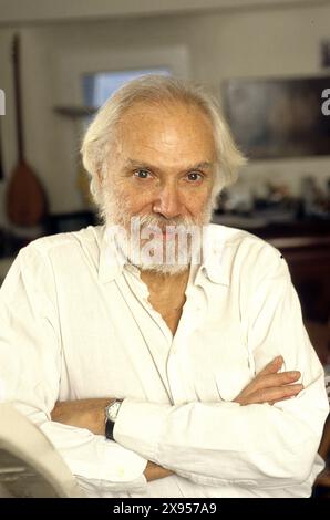 MOUSTAKI Georges - date : 20000101 ©John Foley/Opale.photo Banque D'Images