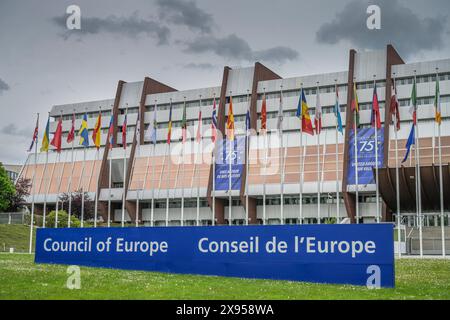 Conseil de l'Europe, Palais de l'Europe, Av. De l'Europe, Strasbourg, Bas-Rhin, France, Europarat, palais de l'Europe, Av. De l'Europe, Straßburg, Départeme Banque D'Images