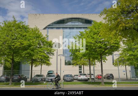 Chancellerie fédérale, Tiergarten, Mitte, Berlin, Allemagne, Bundeskanzleramt, Tiergarten, Mitte, Berlin, Deutschland Banque D'Images