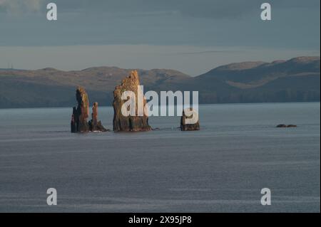 Côte de Ness de Hillswick dans les Shetland Banque D'Images