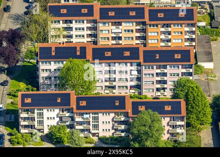 Luftbild, Mehrfamilienhäuser Reihenhaussiedlung Lessingstraße, Boele, Hagen, Ruhrgebiet, Rhénanie-du-Nord-Westphalie, Deutschland ACHTUNGxMINDESTHONORARx60xEURO *** vue aérienne, maisons multifamiliales logement mitoyen Lessingstraße, Boele, Hagen, Ruhr area, Rhénanie du Nord-Westphalie, Allemagne ATTENTIONxMINDESTHONORARx60xEURO Banque D'Images