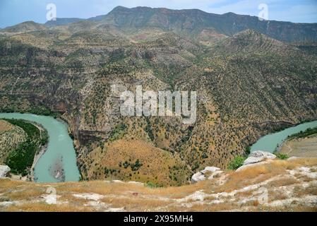 Une vue de Botan Valley à Siirt, Turquie Banque D'Images