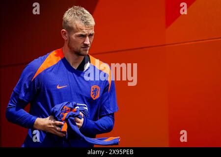 Zeist, pays-Bas. 29 mai 2024. ZEIST, PAYS-BAS - MAI 29 : Matthijs de Ligt des pays-Bas avant une séance d'entraînement de l'équipe néerlandaise de football masculin avant l'EURO 2024 au campus de la KNVB le 29 mai 2024 à Zeist, pays-Bas. (Photo de René Nijhuis/Orange Pictures) crédit : Orange pics BV/Alamy Live News Banque D'Images