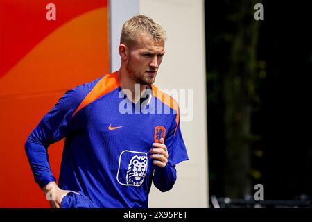 Zeist, pays-Bas. 29 mai 2024. ZEIST, PAYS-BAS - MAI 29 : Matthijs de Ligt des pays-Bas avant une séance d'entraînement de l'équipe néerlandaise de football masculin avant l'EURO 2024 au campus de la KNVB le 29 mai 2024 à Zeist, pays-Bas. (Photo de René Nijhuis/Orange Pictures) crédit : Orange pics BV/Alamy Live News Banque D'Images