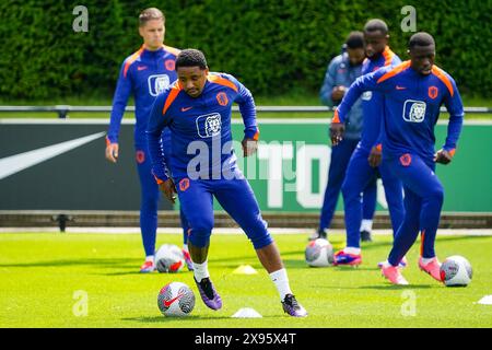 Zeist, pays-Bas. 29 mai 2024. ZEIST, PAYS-BAS - MAI 29 : Steven Bergwijn, des pays-Bas, lors d'une séance d'entraînement de l'équipe néerlandaise de football masculin avant l'EURO 2024 sur le campus KNVB le 29 mai 2024 à Zeist, pays-Bas. (Photo de René Nijhuis/Orange Pictures) crédit : Orange pics BV/Alamy Live News Banque D'Images